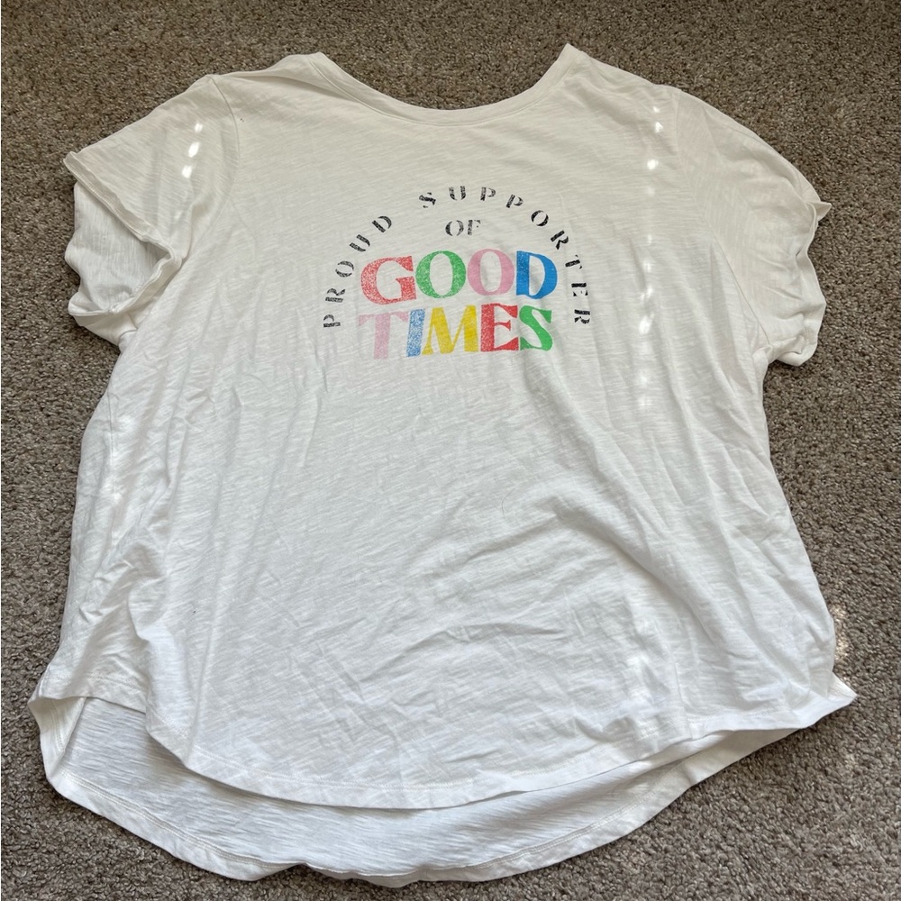 Womens white t-shirt